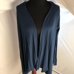 Aude navy flutter cardigan wrap